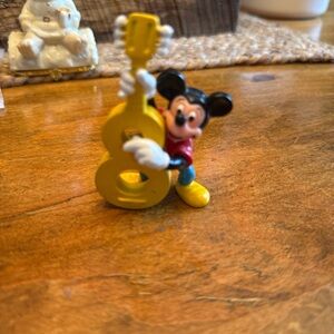 Disney Mickey Mouse Figurine with Yellow Guitar